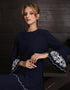BAJU KURUNG KEDAH ARWEN (NAVY BLUE)
